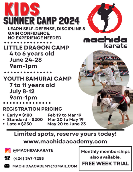Machida Karate - Kids Summer Camp 2024