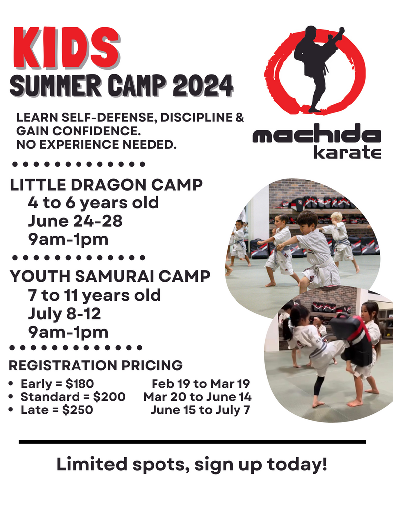 Machida Karate - Kids Summer Camp 2024